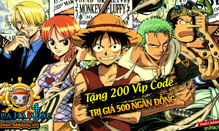 SohaPlay tặng ngay 200 Vipcode Webgame Vua Hải Tặc Chào tháng 6