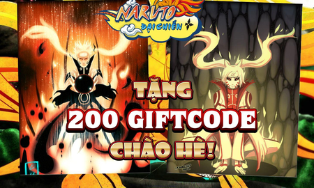 SohaPlay tặng ngay 200 VIPCode Webgame Naruto Đại Chiến