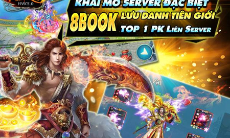 Nhất Kiếm Phi Thiên ra mắt server 8Book theo tên game thủ, tặng 300 Gift Code giá trị