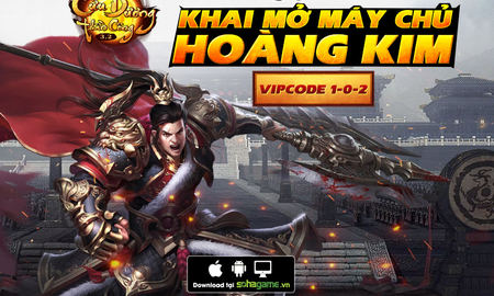 Khai mở máy chủ Hoàng Kim, nhận ngay VIPCode Hoàng Kim trong Cửu Dương Thần Công