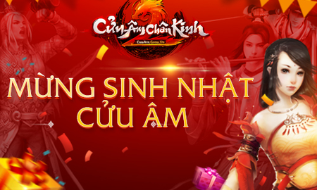 Tặng 200 Gift Code Cửu Âm Chân Kinh mừng sinh nhật 3 tuổi