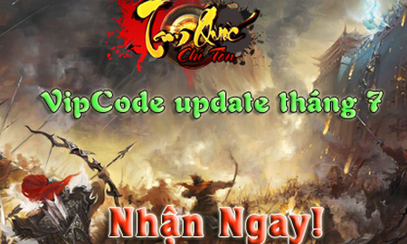 SohaPlay tặng 200 VIPCode Webgame Tam Quốc Chí Tôn