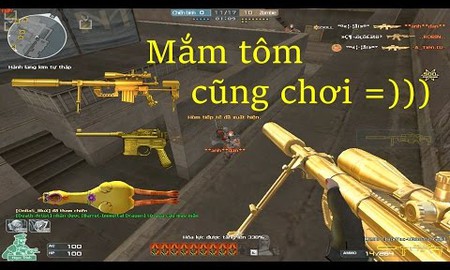 Đột Kích: Cầm M200 Ultimate Gold chiếm giữ điểm cao, Tiền Zombie lại hành đối phương thê thảm