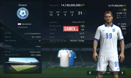 FIFA Online 3: Cận cảnh team color cực dị của Fan cuồng AS Roma