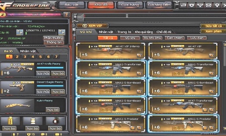 Choáng với kho đồ tài khoản Đột Kích VIP 8 khủng nhất clan Top_Zombie