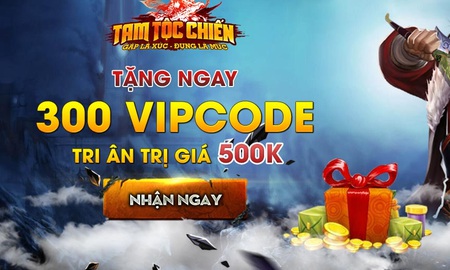 SohaPlay tặng 300 VIPCode webgame Tam Tộc Chiến