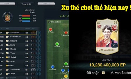 FIFA Online 3: Đánh giá xu thế sử dụng thẻ cầu thủ của người chơi hiện nay (Phần 2)