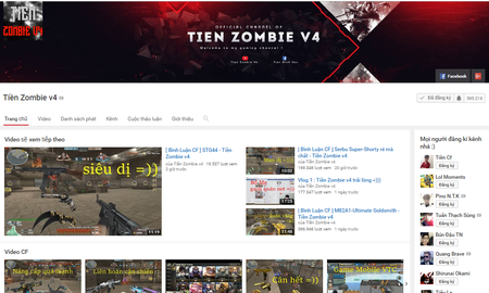 Tiền Zombie V4 được bình chọn là Youtuber yêu thích nhất Đột Kích