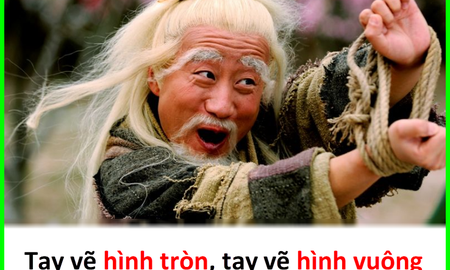 Hai tay vừa vẽ hình tròn, hình vuông cùng một lúc, bạn có làm được như Chu Bá Thông?