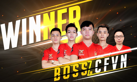 Không tìm ra đối thủ xứng tầm, BossCFVN lên ngôi vô địch Đột Kích CFEL 2017 mùa 1