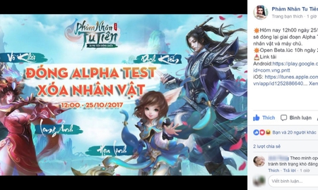 Phàm Nhân Tu Tiên VNG Công Bố Ngày Open Beta Game