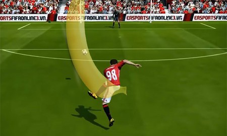 Dứt điểm kiểu cú đá quả chuối trong FIFA Online 3