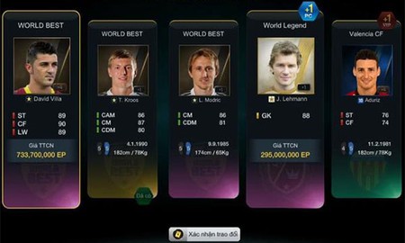 Top 5 ‘huyền thoại’ tính năng Giao dịch 3.0 FIFA Online 3