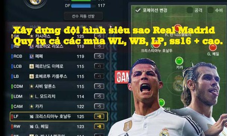 Xây dựng đội hình siêu sao Real Madrid chuẩn trong FIFA Online 3 Hàn Quốc