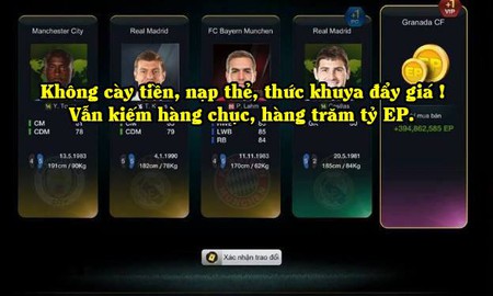 FIFA Online 3: Cách kiếm hàng chục, hàng trăm tỷ EP mà không cần nạp thẻ, cày game, thức khuya đẩy giá hại sức khỏe