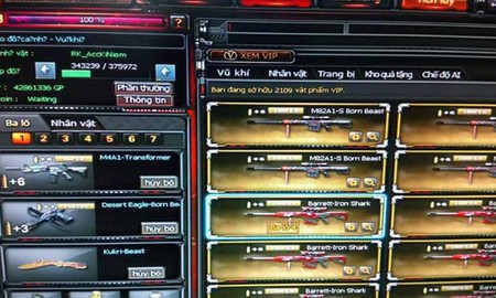 Cộng đồng Đột Kích 'rúng động' với account sở hữu tới 2109 vật phẩm VIP và 42 triệu điểm GP