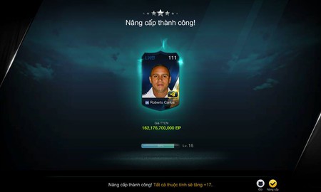 Xuất hiện game thủ FIFA Online 3 “dốc cả sự nghiệp” ép thành công R.Carlos U6 +8 đầu tiên của máy chủ Việt Nam
