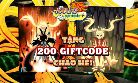 Naruto Đại Chiến tặng 200 Vipcode nhân dịp nghỉ lễ tại SohaPlay