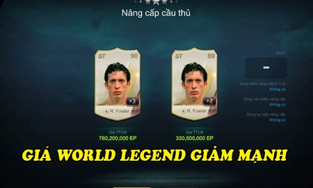 FIFA Online 3: Đây là 4 lý do khiến giá World Legend top dưới ngày càng tụt dốc không phanh