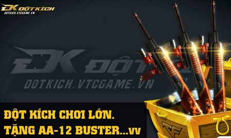 Nhiều game thủ Đột Kích “tưởng bở” phần thưởng AA12 Buster “vv” là vũ khí vĩnh viễn