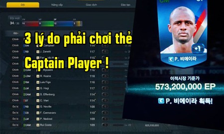 FIFA Online 3: 3 lý do để game thủ không thể không chơi loại thẻ cầu thủ Captain Player
