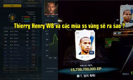 FIFA Online 3: Thì ra đây là “số phận” của những chiếc thẻ Thierry Henry WB và các mùa cũ