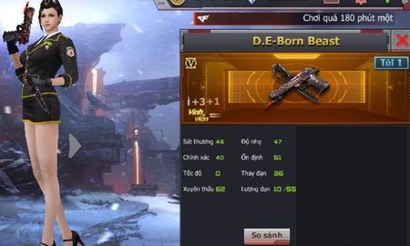 Crossfire Legends – Cơ hội sở hữu vĩnh viễn Barrett Born Beast và D.E Born Beast