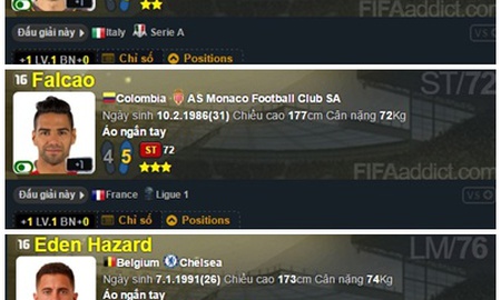 FIFA Online 3: Nhiều tiền đạo thế hệ 9x mùa ss16 được tăng mạnh tới... 8 điểm chỉ số tổng quát
