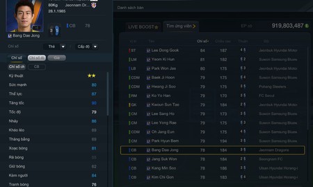 FIFA Online 3: Lại xuất hiện xu hướng chơi mới - “găm” thẻ Hàn Quốc mùa LP