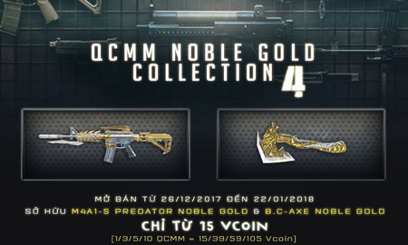 Game thủ Đột Kích hiện đang “phát sốt” với hai vũ khí Noble Gold mới ra mắt ngày hôm nay