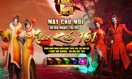 Khai mở S161, Thần Kiếm 3D tặng ngay 1000 Giftcode giá trị