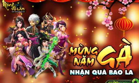 Đón xuân mới, game Việt Mộng Võ Lâm tặng người chơi Ngũ Đại Bảo Vật