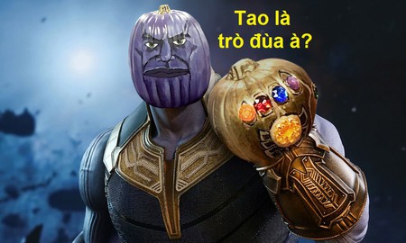 Chết cười với hình ảnh trùm cuối Thanos bị lấy ra làm trò cười trong ngày lễ Halloween