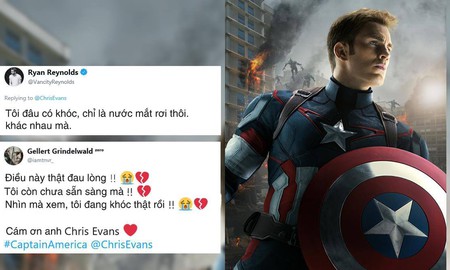 Cộng đồng mạng đồng loạt gửi lời tri ân khi nghe tin Chris Evans không đóng vai Captain America nữa