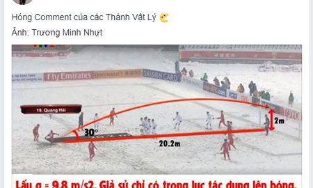 Rảnh rỗi, game thủ Việt rủ nhau ngồi tính... công thức cú sút ghi bàn của U23 Việt Nam