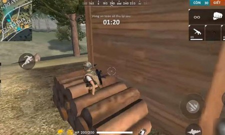Free Fire: Xuất hiện lỗi khiến nhân vật có thể đi xuyên qua đống gỗ