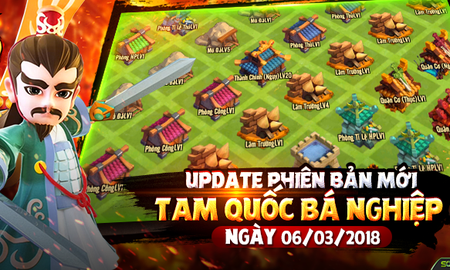 Tiểu Tiểu Ngũ Hổ Tướng tung update Tam Quốc Bá Nghiệp, tặng 1000 Giftcode