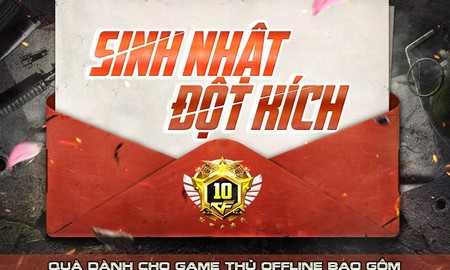 Khám phá “combo” quà tặng dành cho game thủ khi tham dự offline sinh nhật Đột Kích 10 tuổi của VTC Game