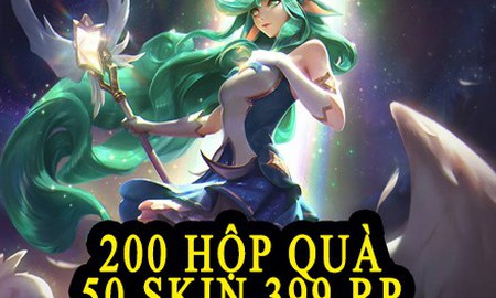 Cơ hội quay thưởng 200 Hộp quà bí ẩn, 50 skin 399 RP tự chọn LMHT