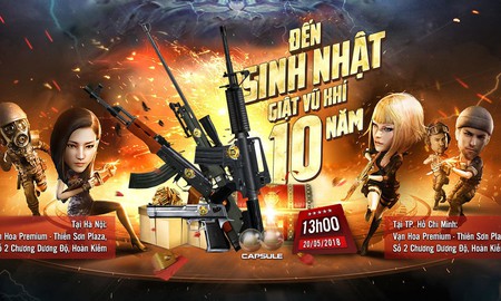 Đột Kích thả “bùa yêu”, tặng miễn phí vũ khí 10 tuổi cho game thủ tham dự offline sinh nhật tại Hà Nội và Hồ Chí Minh