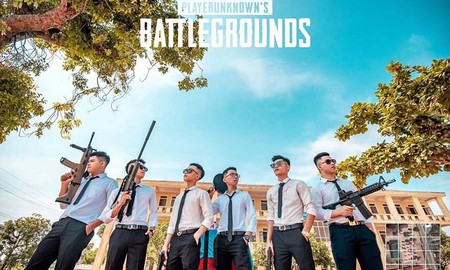 Phát sốt với bộ ảnh kỷ yếu cực ngầu theo style PUBG của học sinh Hà Tĩnh