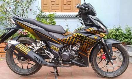 Quá đam mê PUBG Mobile, game thủ độ xe máy Honda GTR150 cực chất