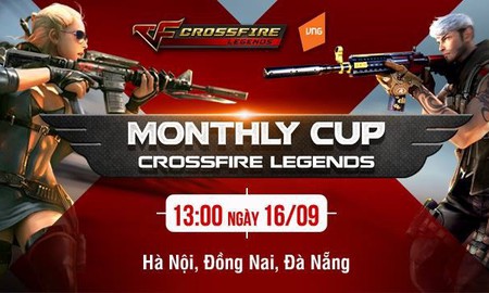 CFL Monthly Cup tháng 9: Xạ thủ Hà Nội, Đà Nẵng, Đồng Nai hãy sẵn sàng rinh quà ngày 16/9