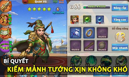 Xuất hiện mánh khóe giúp kiếm mảnh tướng xịn cực nhanh, mà lại không mất một đồng trong Tam Quốc Quần Anh Truyện