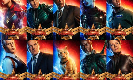 Captain Marvel tung loạt poster cực chất, đến "con sen" mèo Goose cũng có ảnh riêng