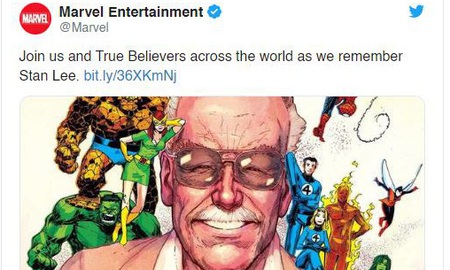 Marvel tri ân 1 năm ngày mất của Stan Lee với bức vẽ 'bố già quây quần bên đàn con siêu anh hùng' đầy xúc động