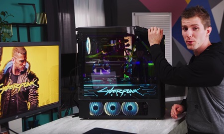 Bộ PC độ phong cách Cyberpunk 2077 đẹp chết ngất mà mạnh cũng phát khùng có giá loanh quanh 150 triệu đồng