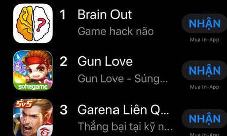 Liên tiếp vượt mặt PUBG Mobile và Liên Quân Mobile trên App Store, Gun Love trở thành “hiện tượng” 2019
