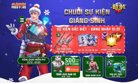 Lâu lâu Free Fire mới tặng skin miễn phí vĩnh viễn, game thủ chỉ cần vào game là nhận được