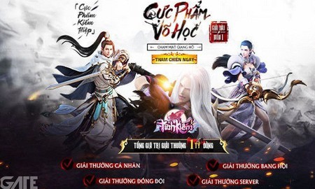 Tình Kiếm 3D gây tiếng vang lớn với thị trường game mobile Việt nhờ siêu giải đấu “Cực Phẩm Võ Học”